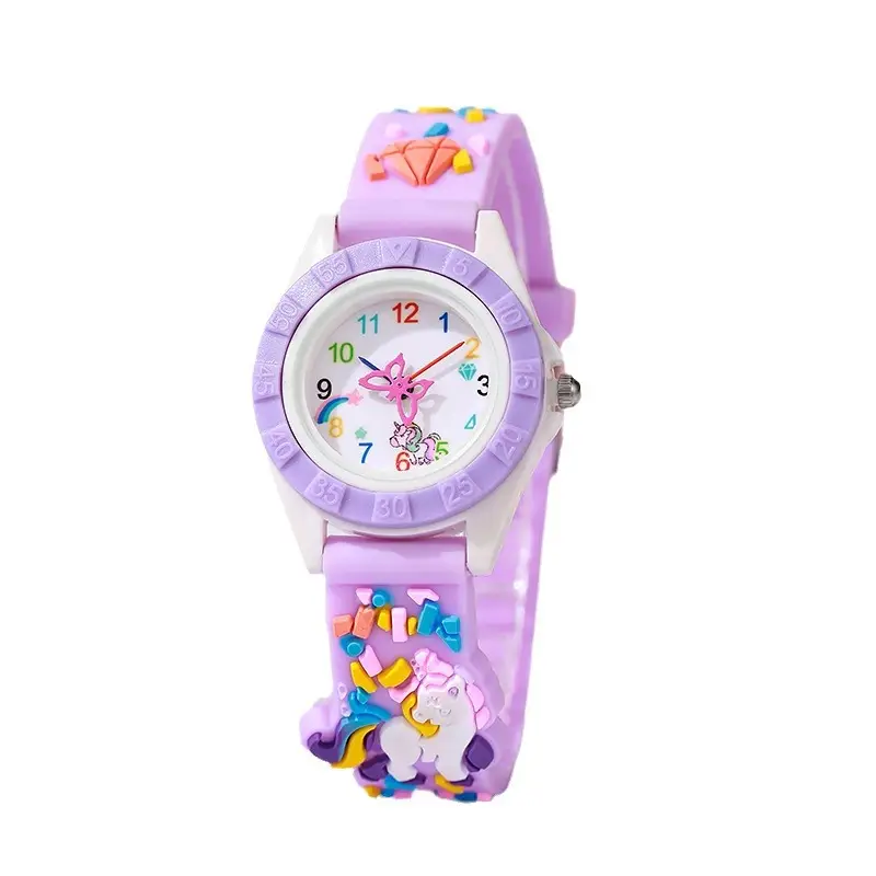 Kids Unicorn Digital Watch Purple Silicone - Image 8
