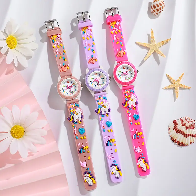 Kids Unicorn Digital Watch Purple Silicone — feature 2