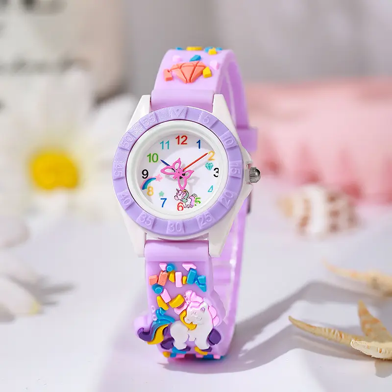 Kids Unicorn Digital Watch Purple Silicone — feature 4