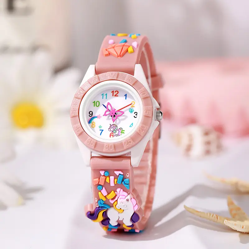 Kids Unicorn Digital Watch Purple Silicone - Image 3