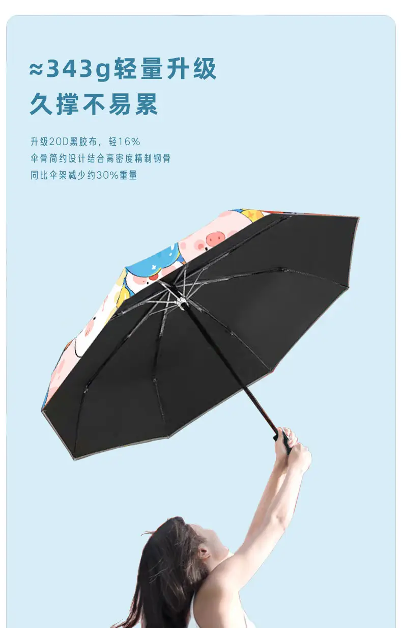 Balloon Bear Cartoon Handbag UV Umbrella for School — feature 8