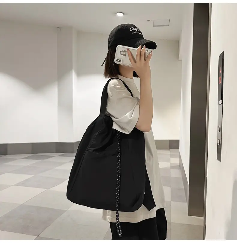 Green Drawstring Casual Backpack for Women Men — feature 16