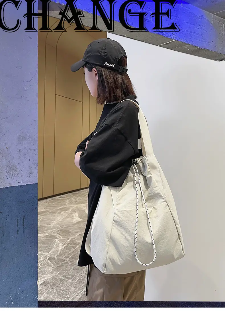 Green Drawstring Casual Backpack for Women Men — feature 2