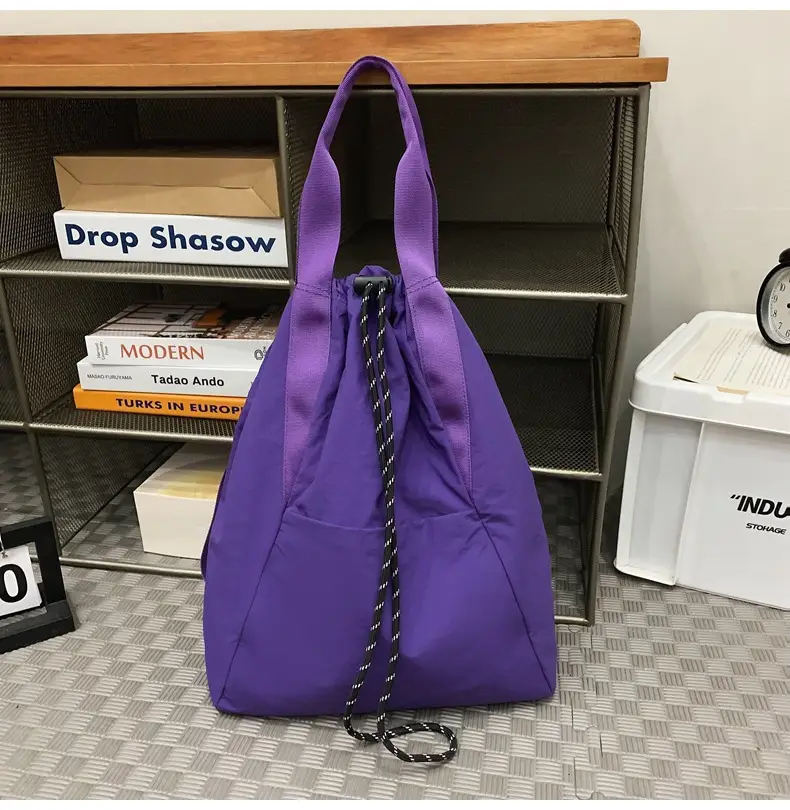 Green Drawstring Casual Backpack for Women Men — feature 29