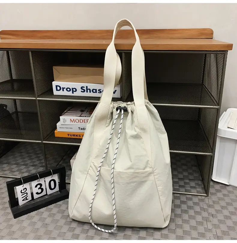 Green Drawstring Casual Backpack for Women Men — feature 31