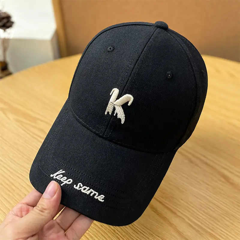 Men's Brown K Letter Embroidered Baseball Cap — feature 16