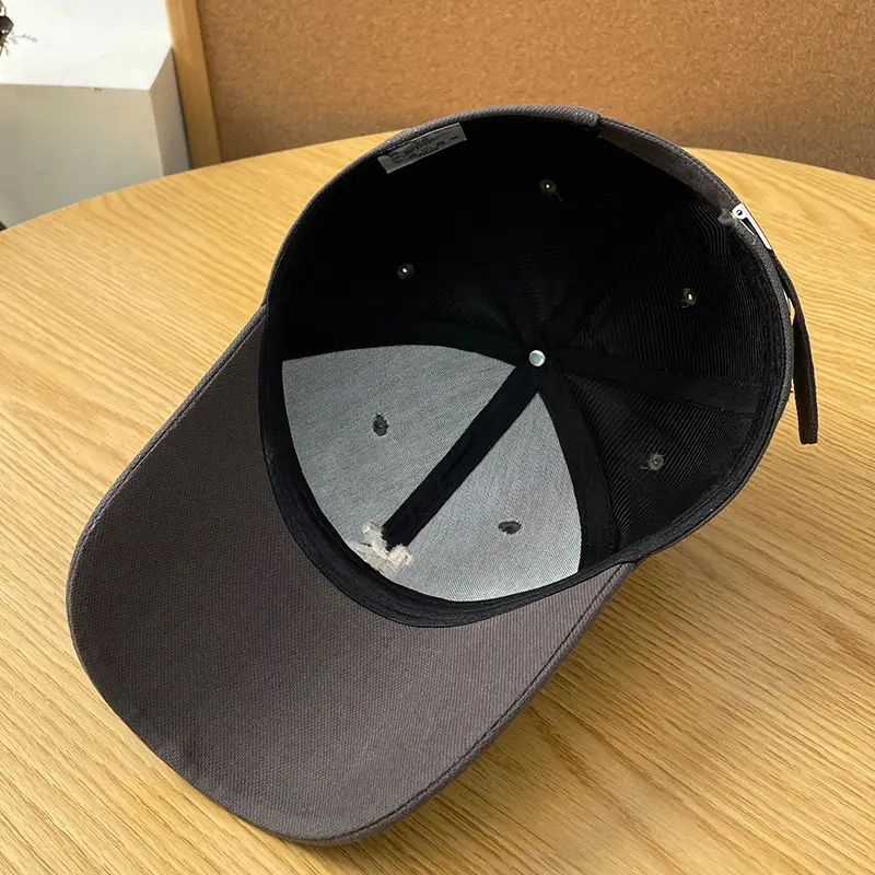 Men's Brown K Letter Embroidered Baseball Cap — feature 20