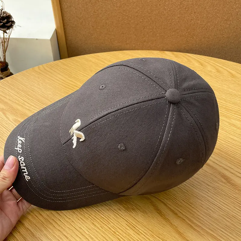 Men's Brown K Letter Embroidered Baseball Cap — feature 22