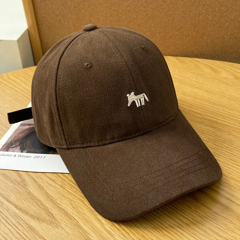 Men's Brown K Letter Embroidered Baseball Cap — feature 31