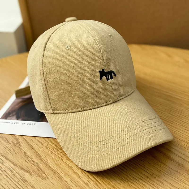 Men's Brown K Letter Embroidered Baseball Cap - Image 6