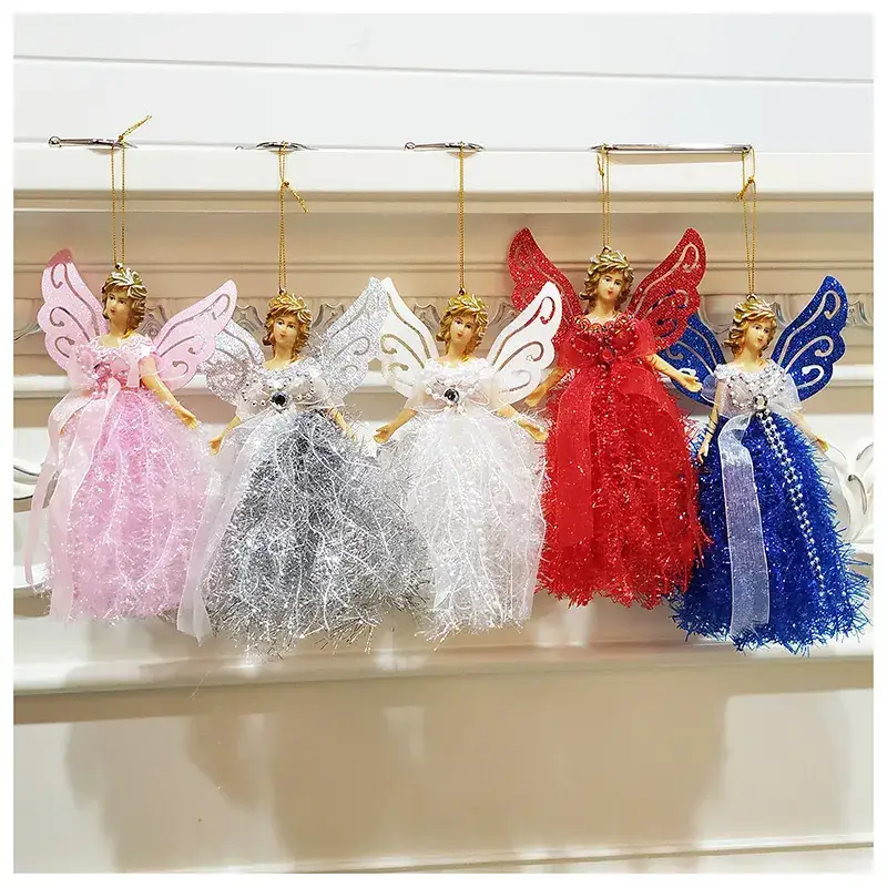Three-Dimensional Angel Lace Pendant for Christmas Tree Decor - Image 7