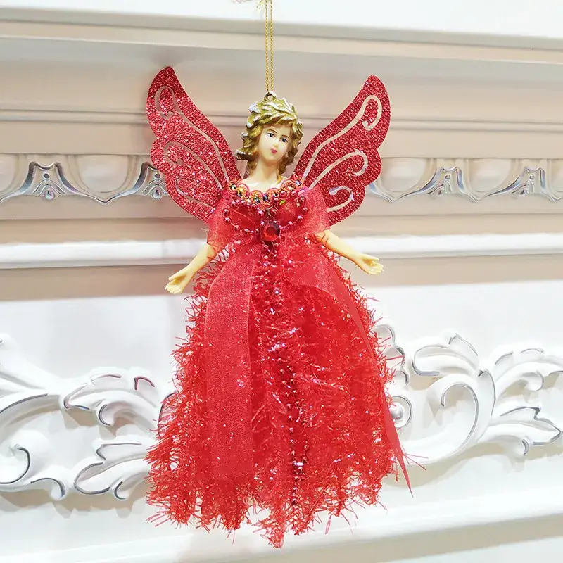 Three-Dimensional Angel Lace Pendant for Christmas Tree Decor - Image 9