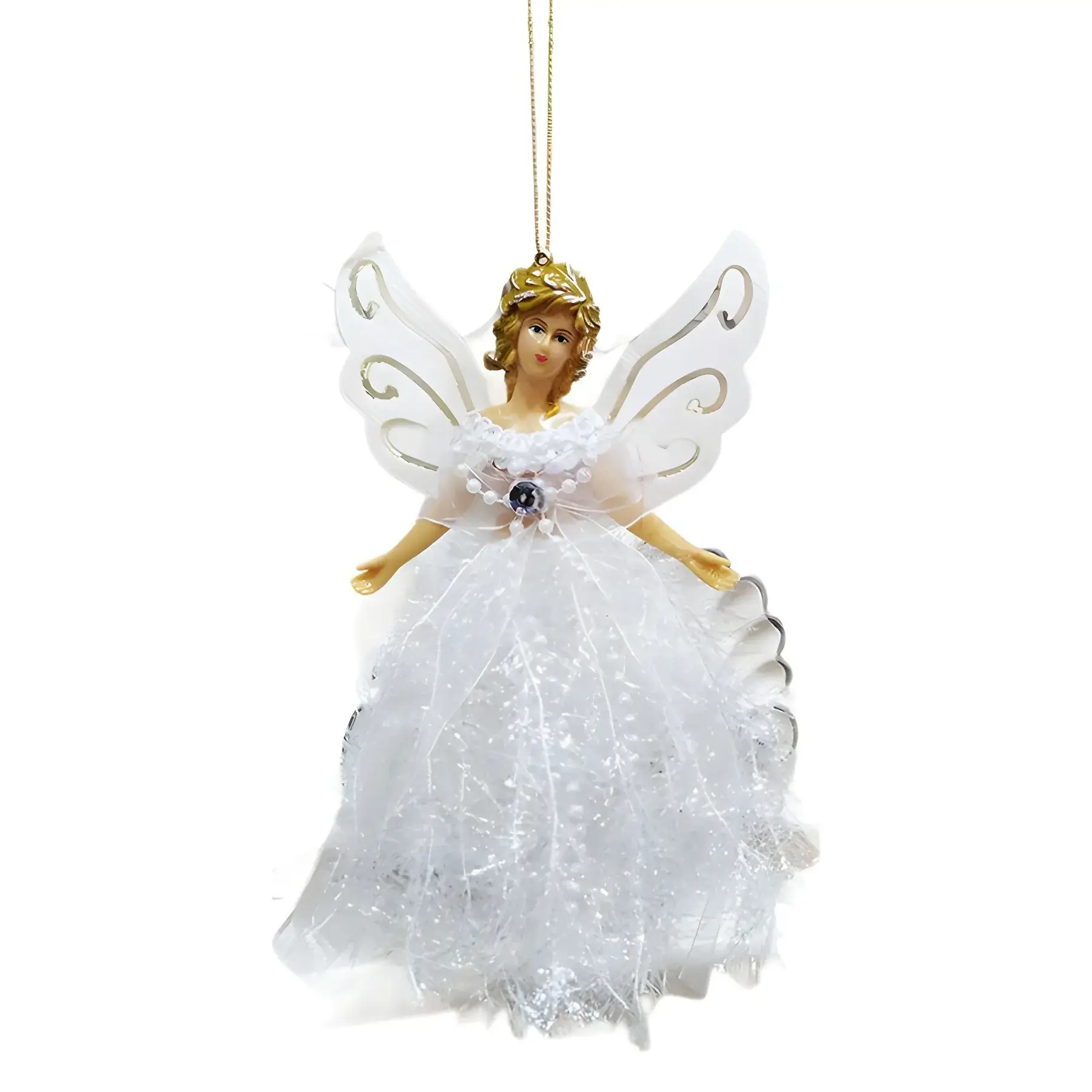 Three-Dimensional Angel Lace Pendant for Christmas Tree Decor - Image 10