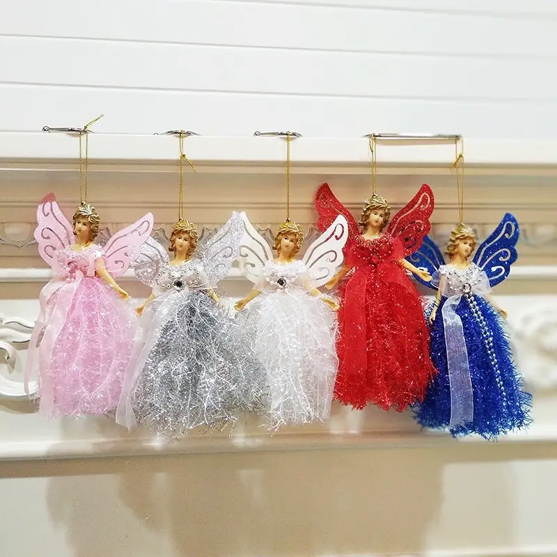 Three-Dimensional Angel Lace Pendant for Christmas Tree Decor — feature 12