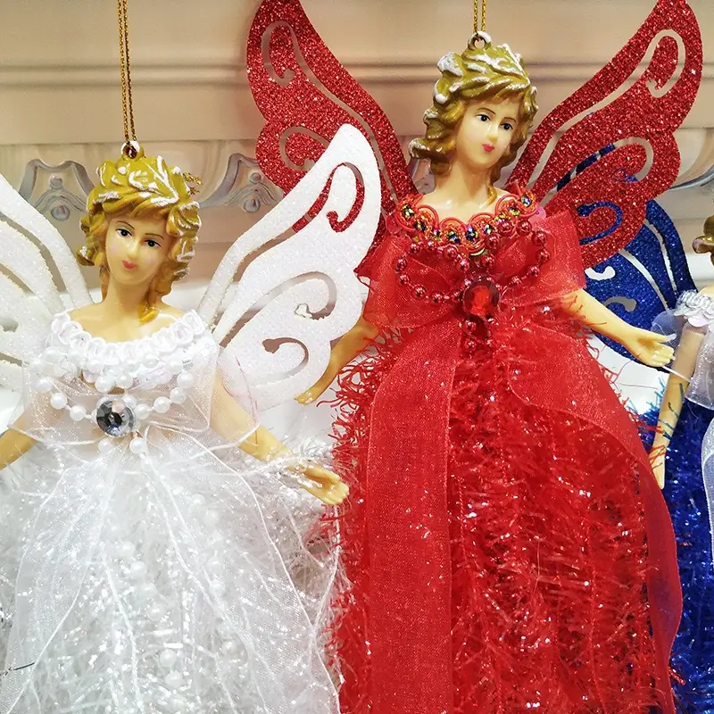 Three-Dimensional Angel Lace Pendant for Christmas Tree Decor — feature 14