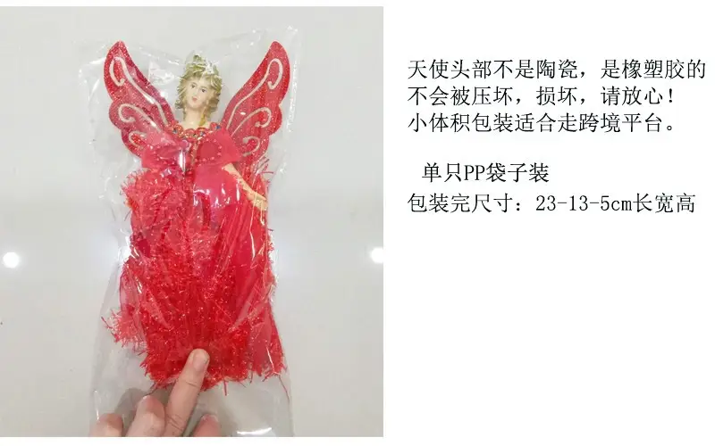 Three-Dimensional Angel Lace Pendant for Christmas Tree Decor — feature 15