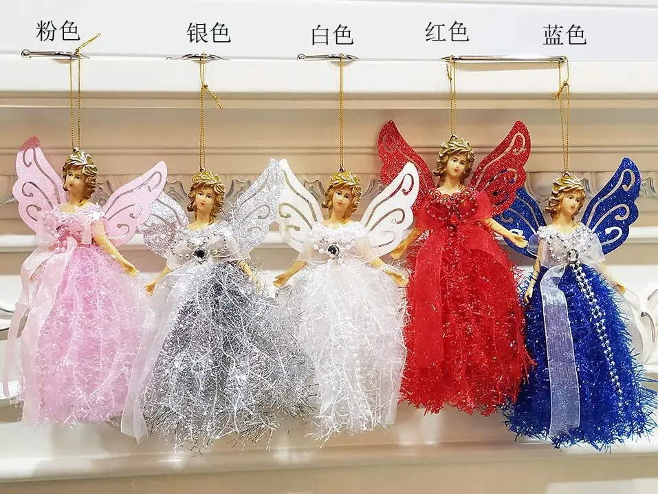 Three-Dimensional Angel Lace Pendant for Christmas Tree Decor — feature 4