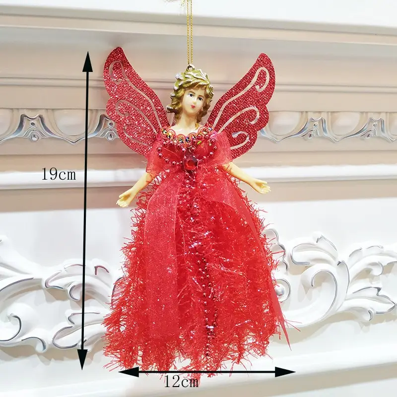 Three-Dimensional Angel Lace Pendant for Christmas Tree Decor — feature 5