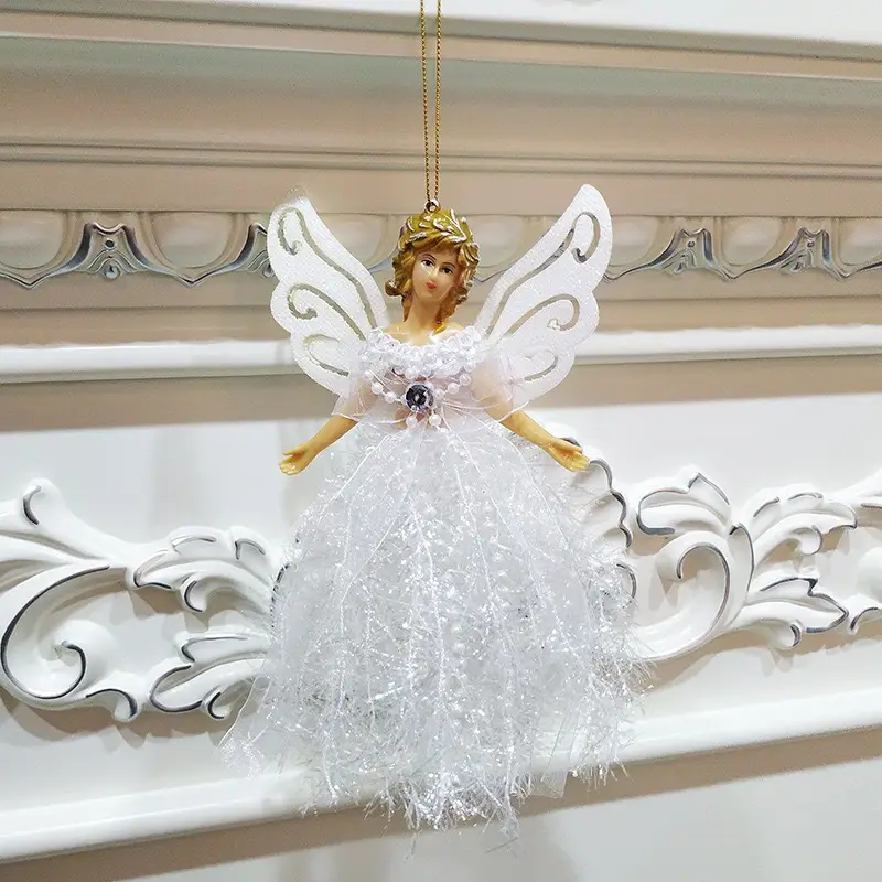 Three-Dimensional Angel Lace Pendant for Christmas Tree Decor — feature 8