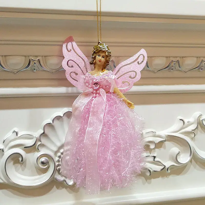 Three-Dimensional Angel Lace Pendant for Christmas Tree Decor - Image 5