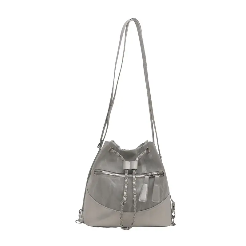 Women's Texeled Bucket Bag Blue 2024 Summer - Image 3