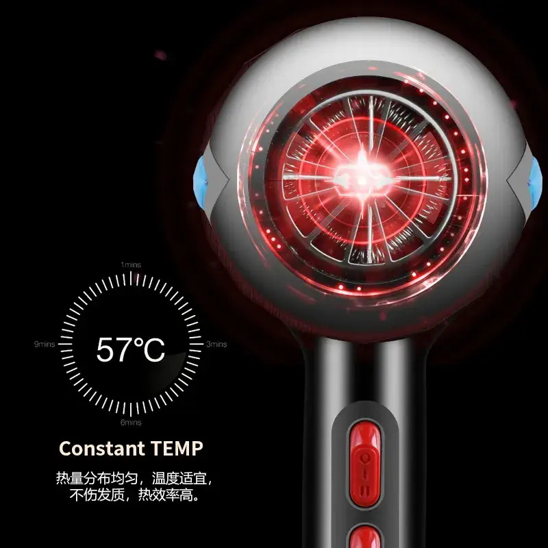 Hair Dryer with Adjustable Power & Cold Air - Image 2