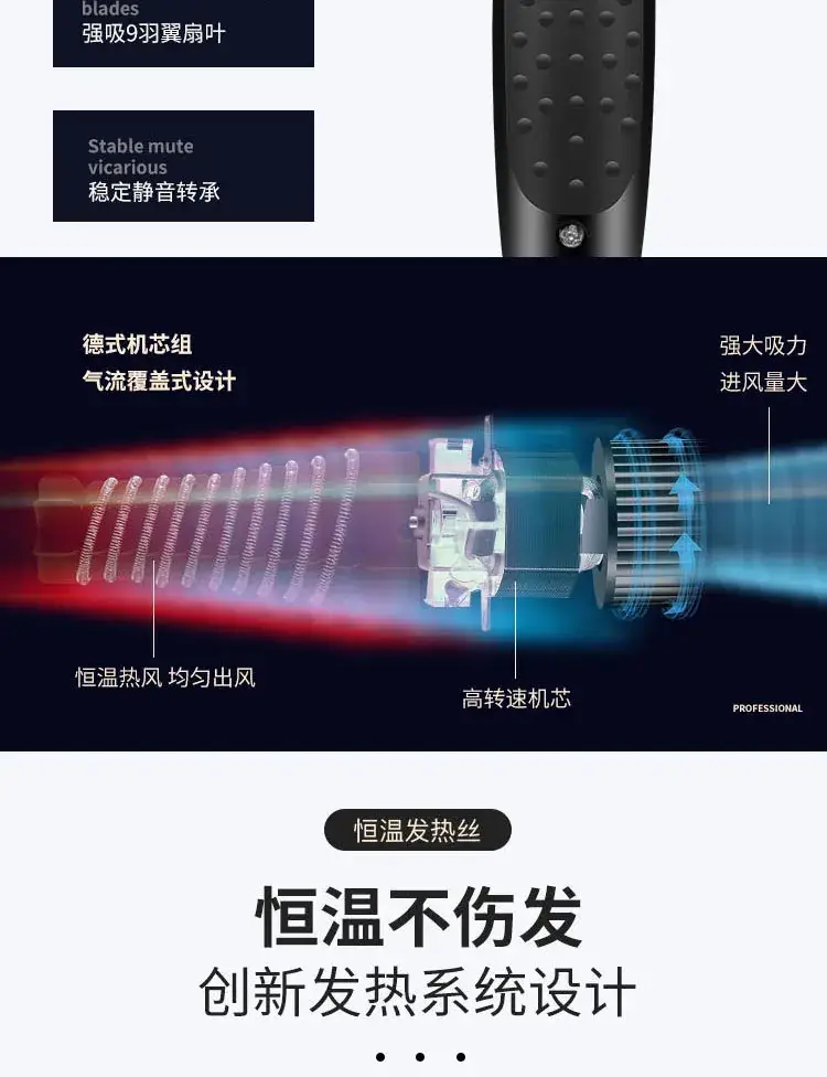 Hair Dryer with Adjustable Power & Cold Air — feature 6