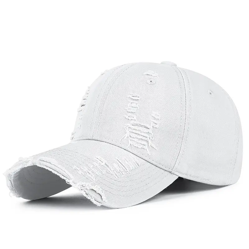 Maroon Hand-Scrubbed Baseball Cap with Hole Flash - Image 9