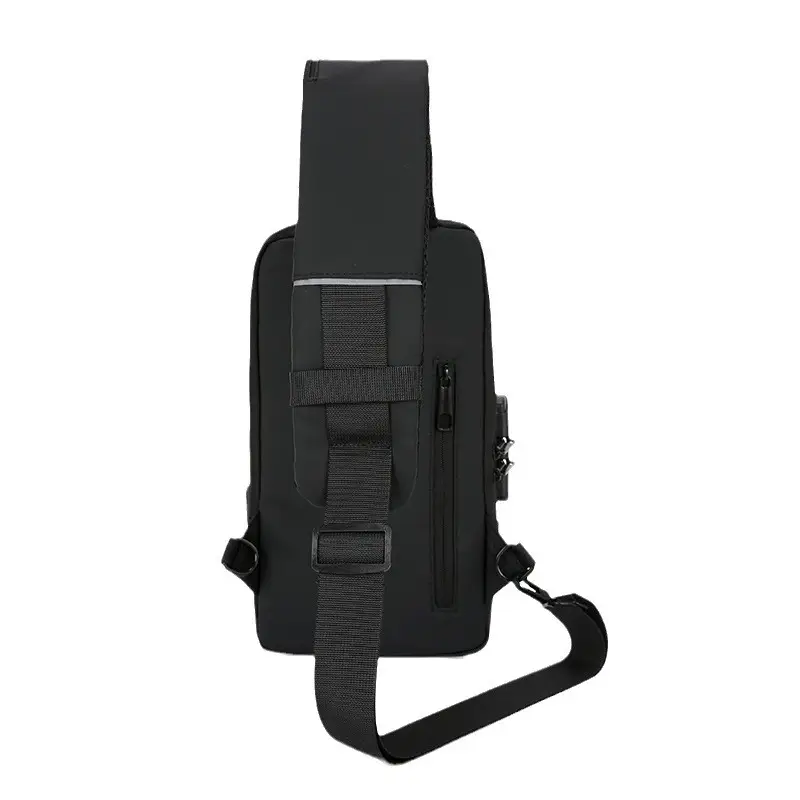Men's Anti-Theft Crossbody Bag Blue Brown - Image 9