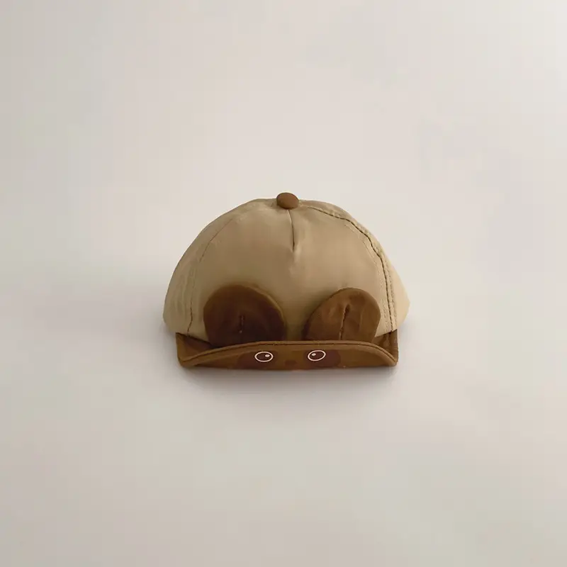 One Pan Baby Hat Cartoon Bear Warm Windproof Cap - Image 2