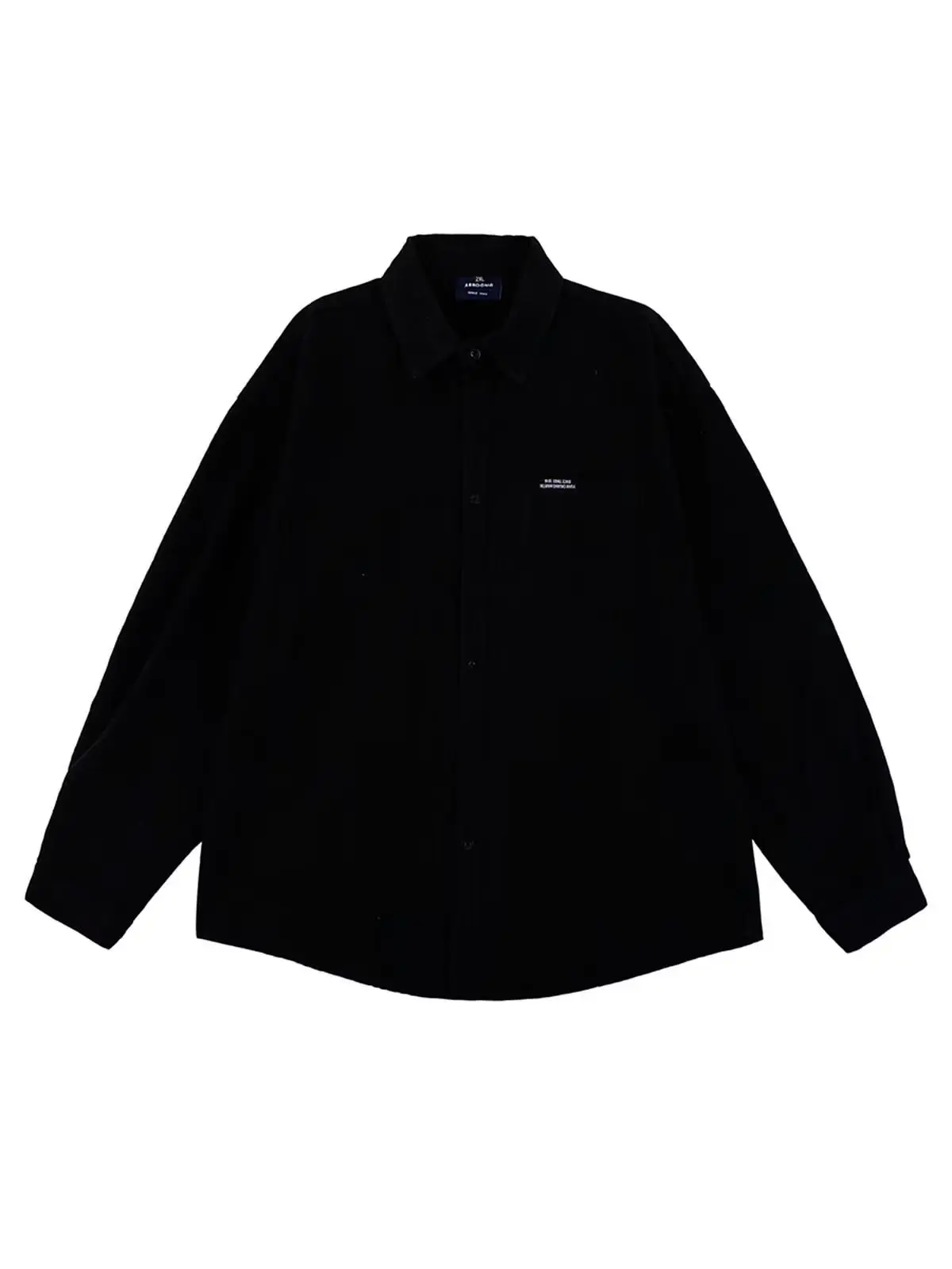 Men's Black Long-Sleeve Thin Jacket Shirt 2025 Spring Fall — feature 3