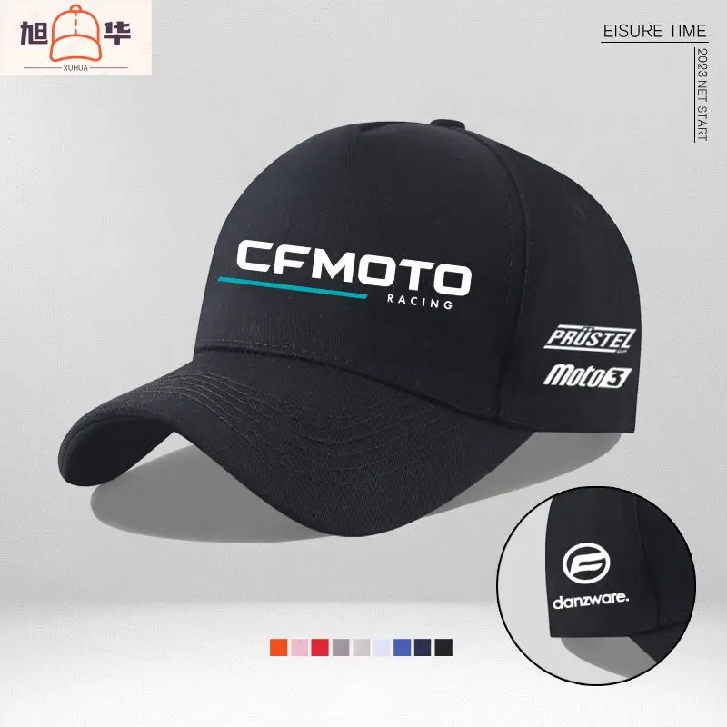 Men's White Cfmoto Cycling Cap with Durable E-Connect - Image 18