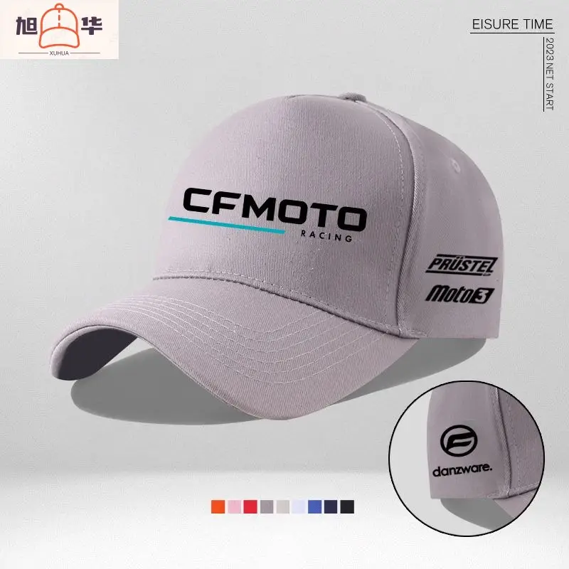 Men's White Cfmoto Cycling Cap with Durable E-Connect - Image 19