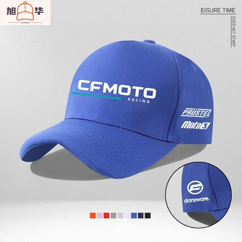 Men's White Cfmoto Cycling Cap with Durable E-Connect - Image 10