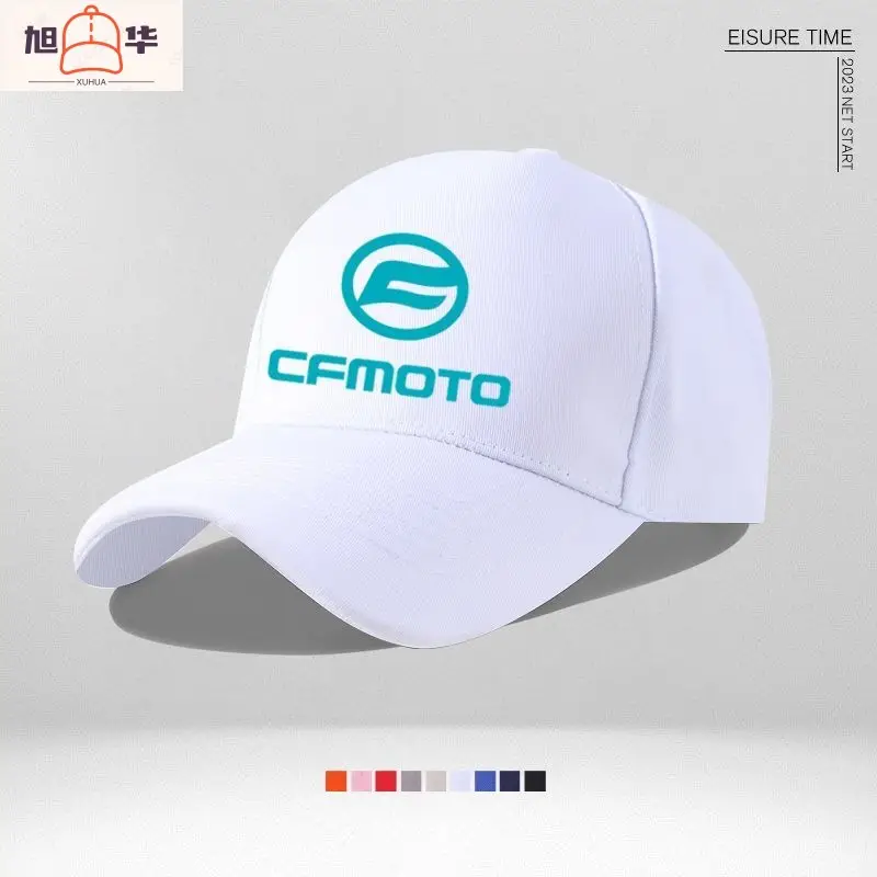 Men's White Cfmoto Cycling Cap with Durable E-Connect - Image 11