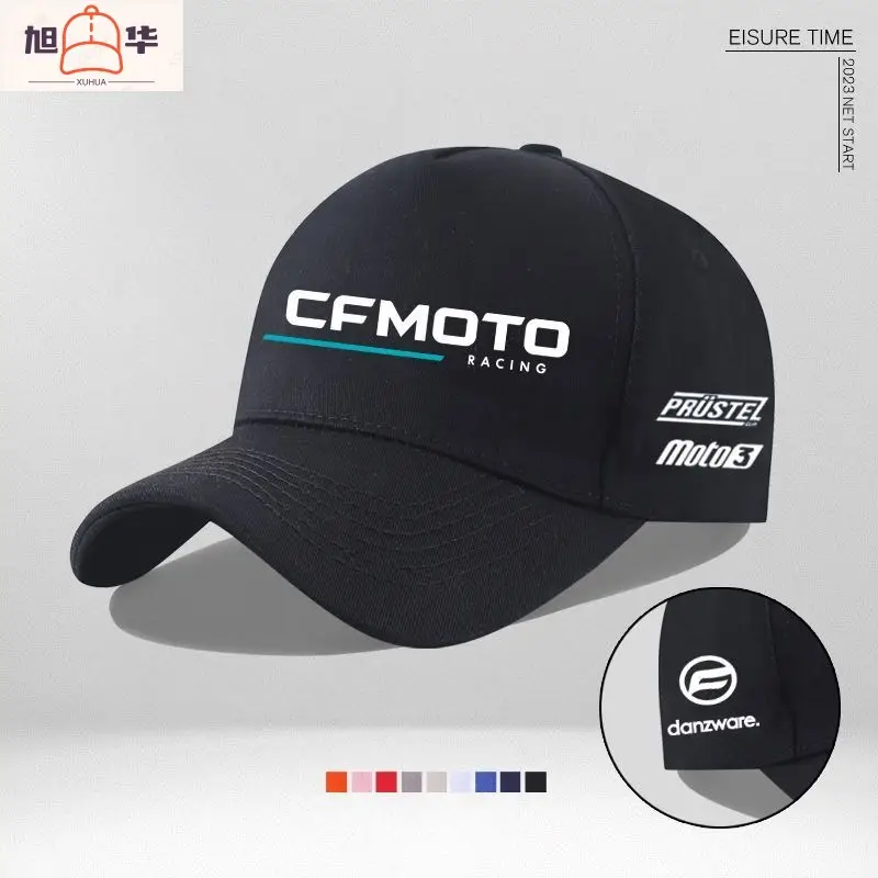 Men's White Cfmoto Cycling Cap with Durable E-Connect - Image 14