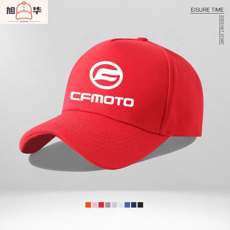 Men's White Cfmoto Cycling Cap with Durable E-Connect - Image 5