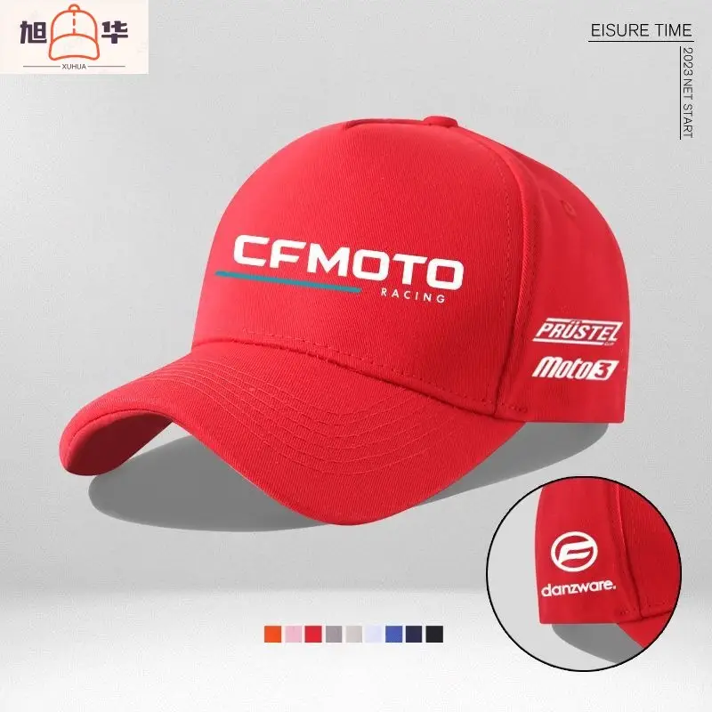 Men's White Cfmoto Cycling Cap with Durable E-Connect - Image 6