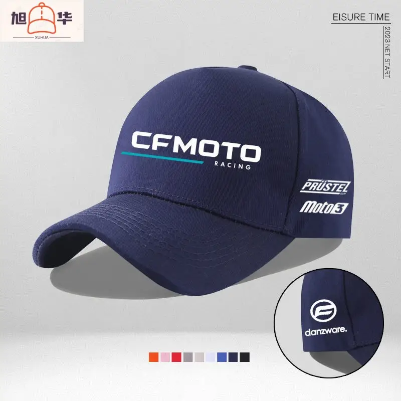 Men's White Cfmoto Cycling Cap with Durable E-Connect - Image 8