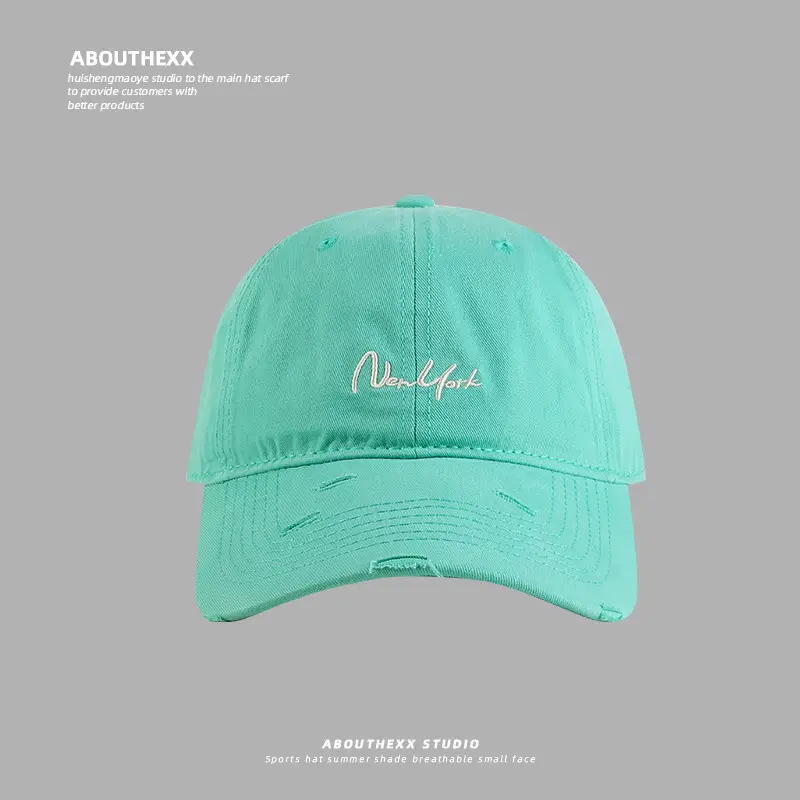 Men Tan Hole Embroidered Baseball Cap — feature 14