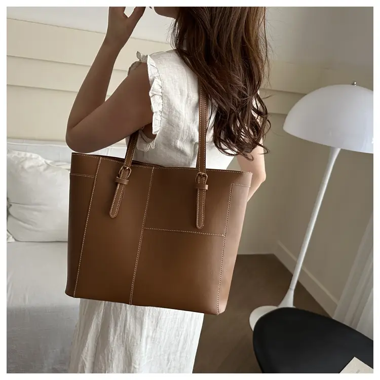Vintage Tote Bag 2024 New Work Fashion Commuter Bag High-grade Shoulder All-match Large Capacity Handbag — feature 9