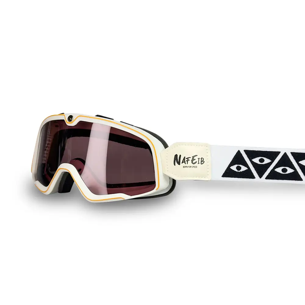 Men's Windproof Cycling Goggles with Checkered Strap — feature 1