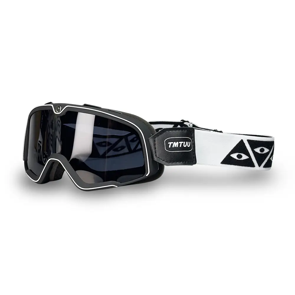 Men's Windproof Cycling Goggles with Checkered Strap — feature 2
