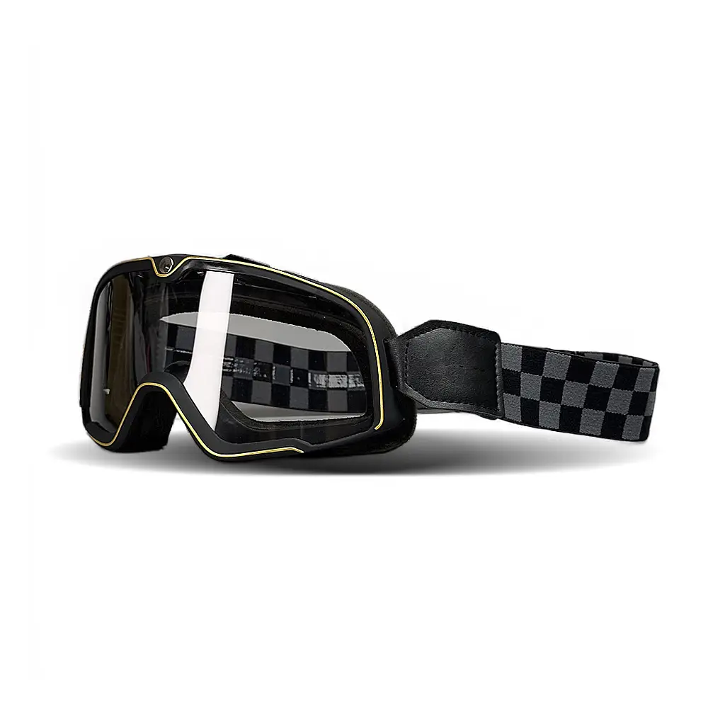 Men's Windproof Cycling Goggles with Checkered Strap