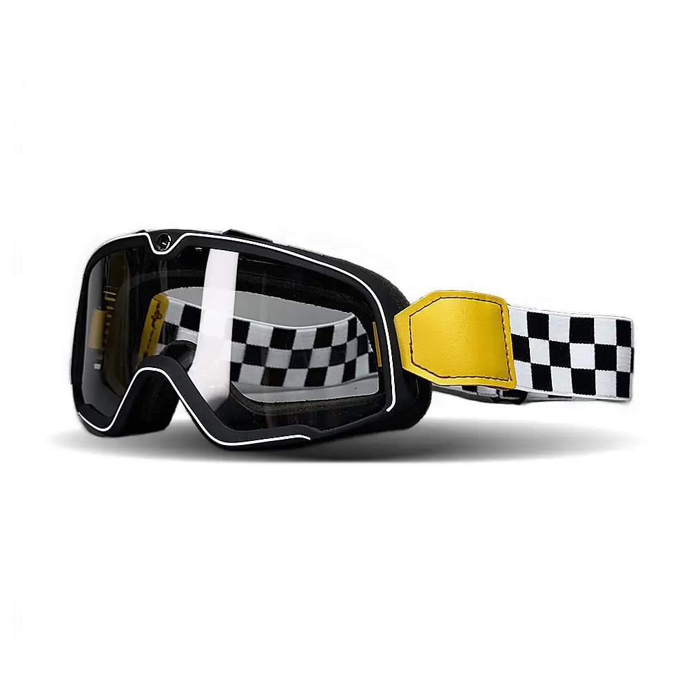 Men's Windproof Cycling Goggles with Checkered Strap