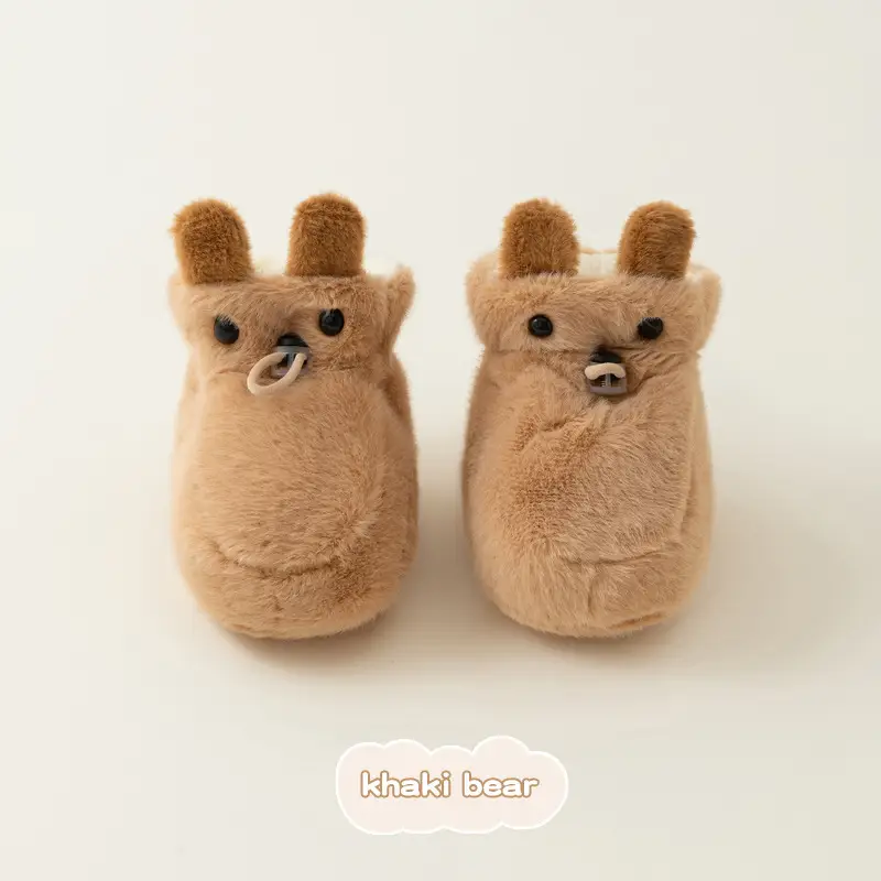 Baby Furry Toddler Shoes with Lambswool Soles
