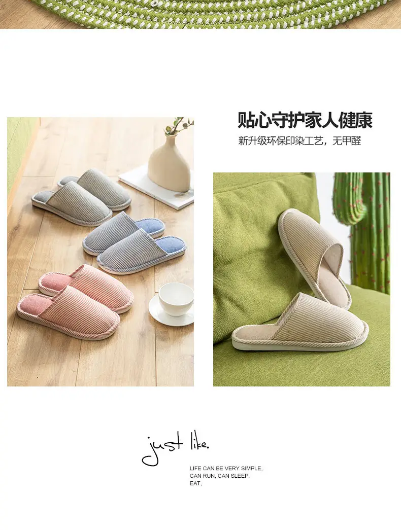 Women Cotton Slip-On Socks Pink Non-Slip Indoor — feature 12