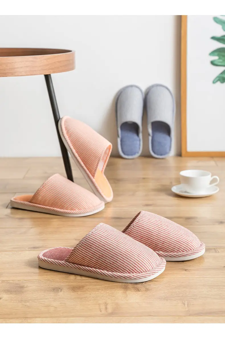 Women Cotton Slip-On Socks Pink Non-Slip Indoor — feature 16