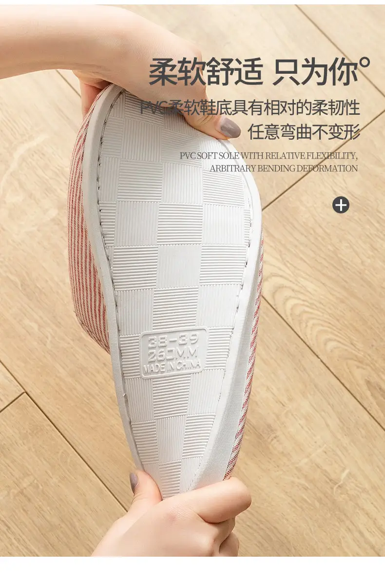 Women Cotton Slip-On Socks Pink Non-Slip Indoor — feature 6