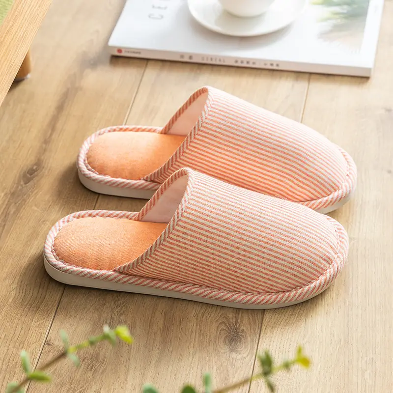 Women Cotton Slip-On Socks Pink Non-Slip Indoor - Image 2